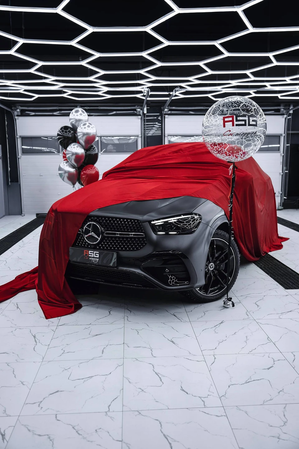 Mercedes-Benz GLE: Satin AMG Grey в студии ASG